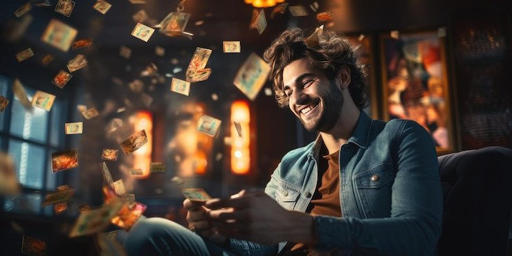 Pemain menggunakan perangkat mobile untuk bermain Live Casino berkualitas tinggi